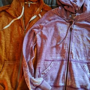 2 bke zip up hoodies